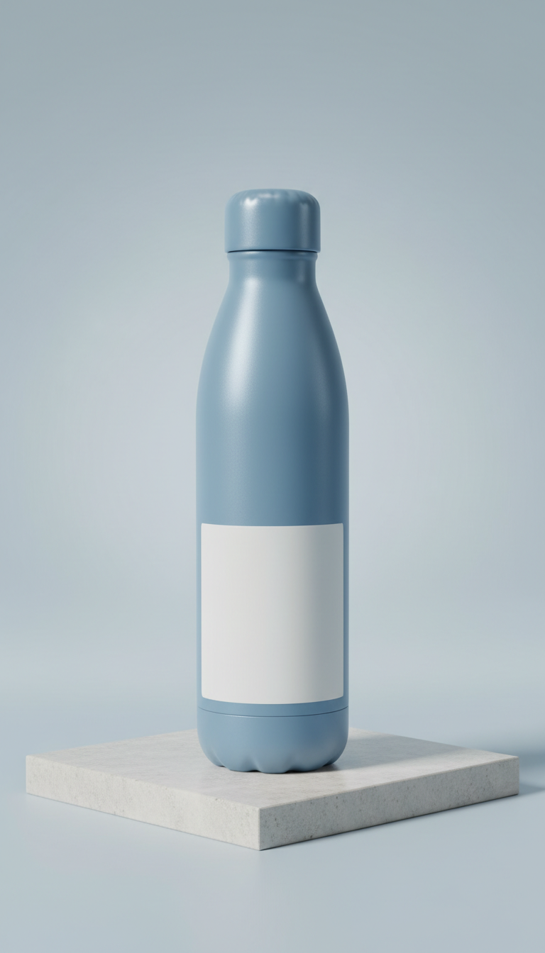 Steel Blue focus formula water bottle